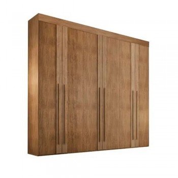 Roupeiro 100% MDF Imbuia -Lucca Premium